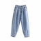 Jeans Holgados con Pliegues