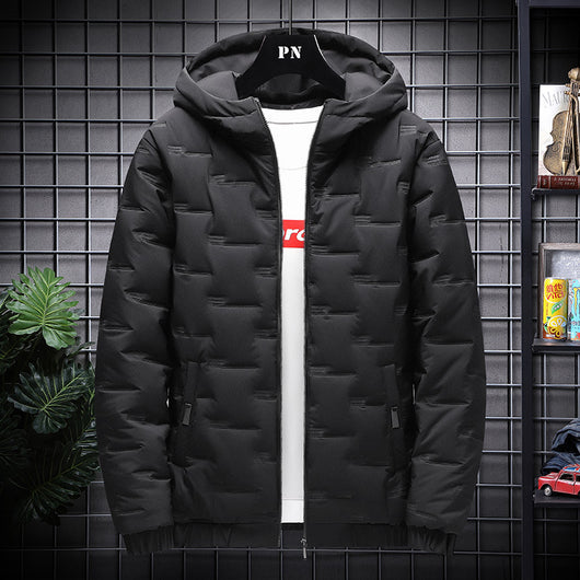 Chaqueta Acolchada de Invierno con Capucha para Hombre - Image 10