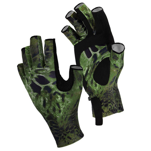 Guantes de Pesca con Dedos Expuestos, Transpirables y Antideslizantes con Protección Solar - Image 7