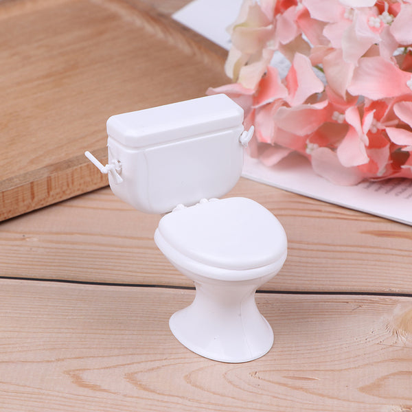 Inodoro para Casa de Muñecas - Accesorios de Baño Miniatura