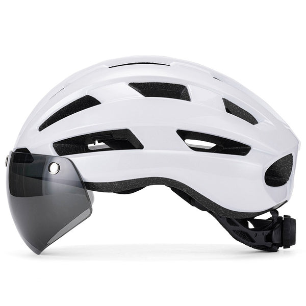 Casco Ciclista con Gafas Magnéticas y Lentes Fotocromáticas
