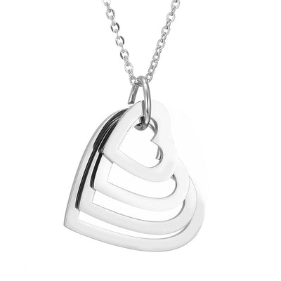 Collar Corazón de Melocotón Hueco en Acero Inoxidable Personalizado - Image 9