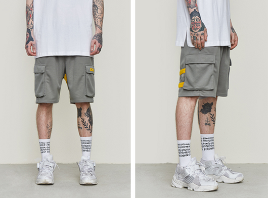 Shorts Casuales con Costuras de Contraste - Image 3