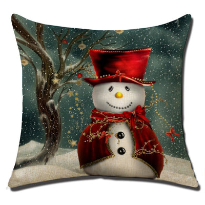 Funda de Cojín Navideño de Algodón y Lino - Image 8