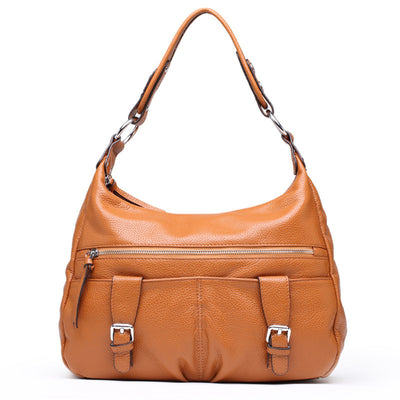 Bolsa Mensajera de Cuero Premium con Pliegues - Gran Capacidad para Mujer - Image 10