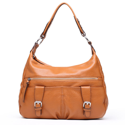 Bolsa Mensajera de Cuero Premium con Pliegues - Gran Capacidad para Mujer - Image 10