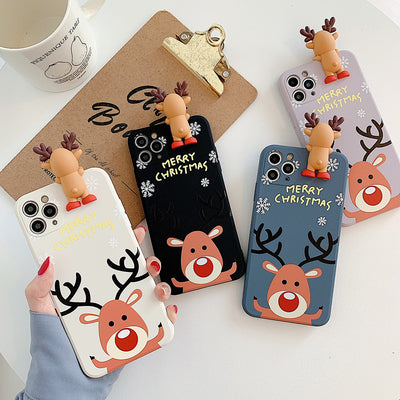 Funda Navideña para Celular con Diseño de Venado - Carcasa Suave IMD - Image 8