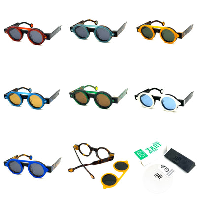 Gafas de Sol Polarizadas Azul Klein con Diseño Geométrico Circular - Image 28