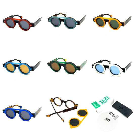 Gafas de Sol Polarizadas Azul Klein con Diseño Geométrico Circular - Image 28