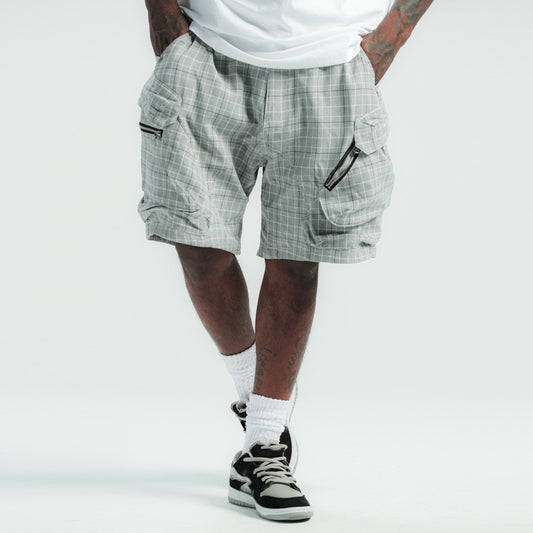 Pantalones Cortos Holgados con Bolsillos de Cierre para Hombre