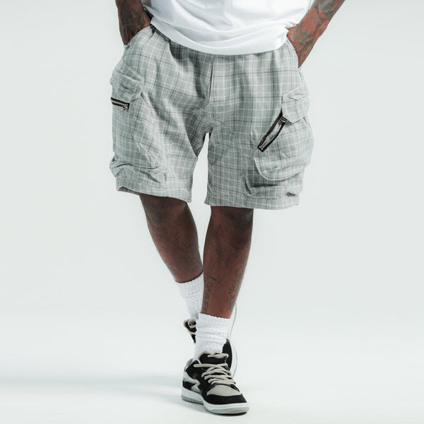 Pantalones Cortos Holgados con Bolsillos de Cierre para Hombre