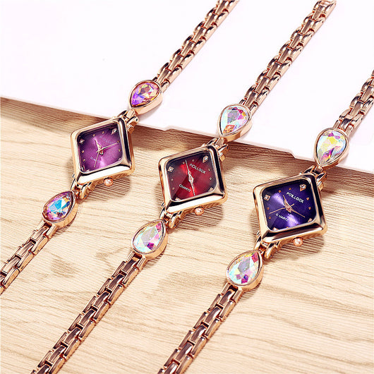 Reloj de Cuarzo de Lujo con Diamantes Incrustados - Image 5