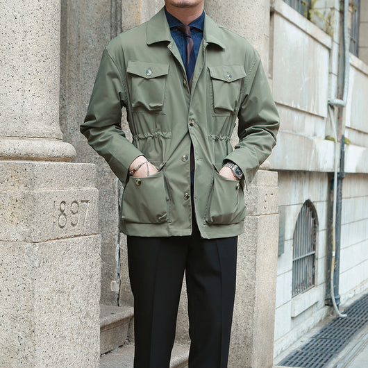 Chaqueta Vintage Ajustada para Hombre - Estilo Casual - Image 3