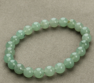 Pulsera de Cuentas de Aventurina Azul - Piedra Arenisca Redonda - Image 5