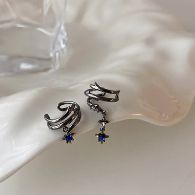 Aro de Oreja Zirconia Estrella - Aretes sin Perforación con Estilo Personalizado - Image 2