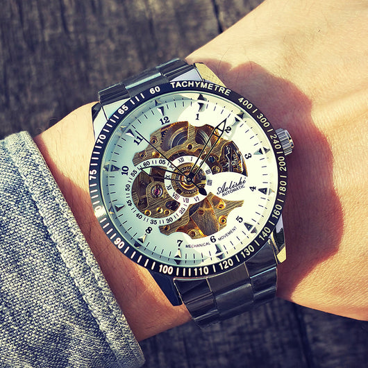 Reloj Mecánico Automático Hueco para Hombre Resistente al Agua - Image 14