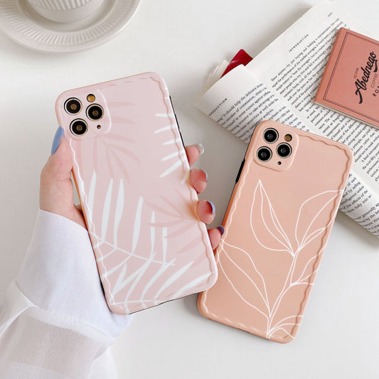 Funda para Celular con Diseño Minimalista de Hoja