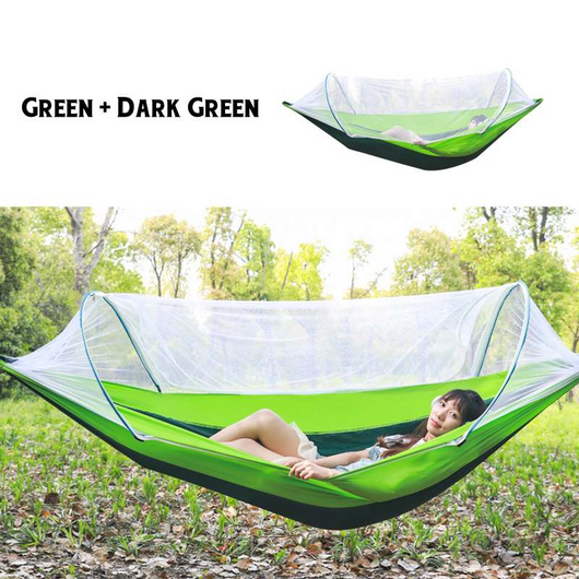 Hamaca Portátil Doble con Mosquitero para Camping y Aventuras - Image 14