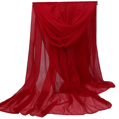 Foulard Largo de Gasa para Mujer - Protección Solar y Estilo Versátil - Image 20