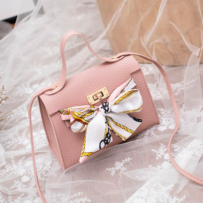 Bolso de Hombro con Pañuelo de Seda Estampado Lichi - Image 3