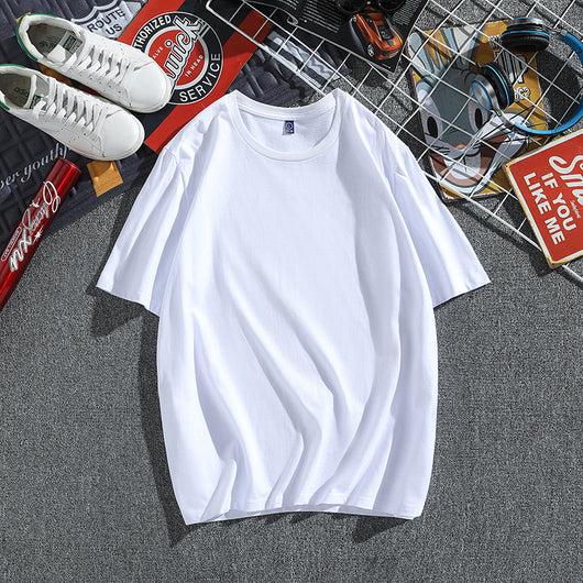 Camiseta Hombre Algodón Puro Manga Corta Suelta Estilo Coreano - Image 14