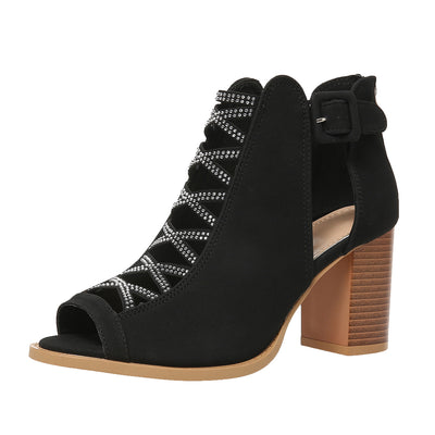 Sandalias de Tacón Grueso para Mujer Talla Grande - Comodidad y Estilo - Image 13