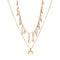 Retro Temperament Multilayer Crystal Pendant Clavicle Chain Dorado
