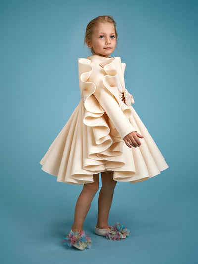 Vestido de Presentación Abanico para Niñas Princesa - Image 21