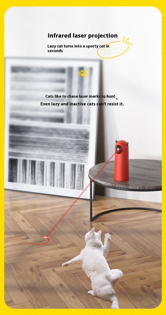 Juguete Interactivo para Gatos con Láser Infrarrojo Automático - Image 11