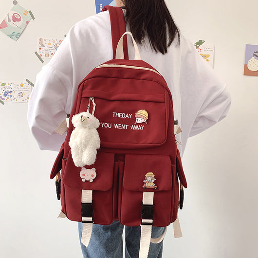 Mochila Escolar y Universitaria de Gran Capacidad con Diseño Forestal - Image 2