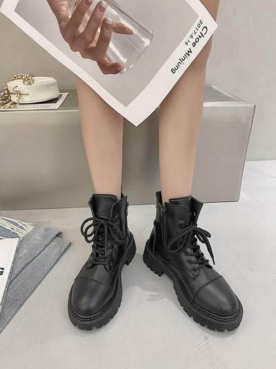 Botines Británicos para Mujer con Tacón Grueso - Image 3
