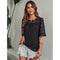 Blusa Suelta con Estampado en Chifón