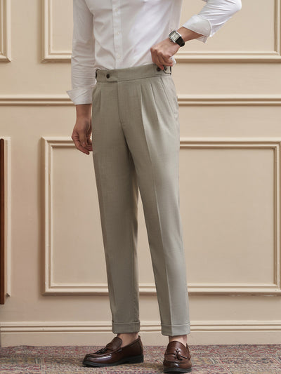 Pantalones Casuales Drapeados Slim-Fit para Hombre - Traje de Negocios - Image 9