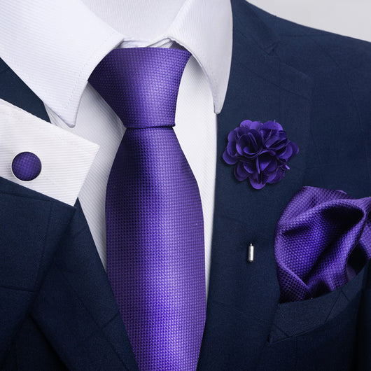 Combo Corbata, Traje y Pañuelo de Bolsillo para Hombre - Juego 8 - Image 57