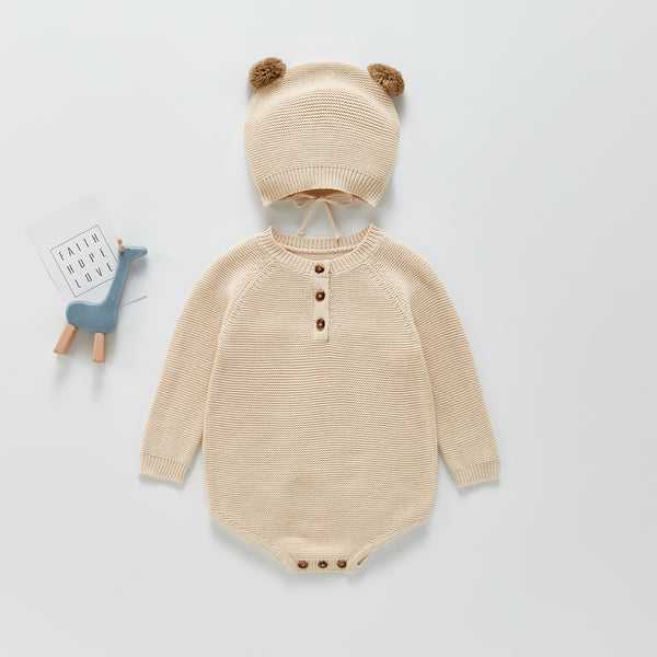 Enterizo Acogedor para Bebé con Gorro y Bolsa - Diseño Adorable