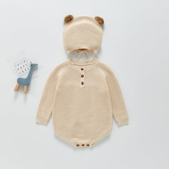 Enterizo Acogedor para Bebé con Gorro y Bolsa - Diseño Adorable