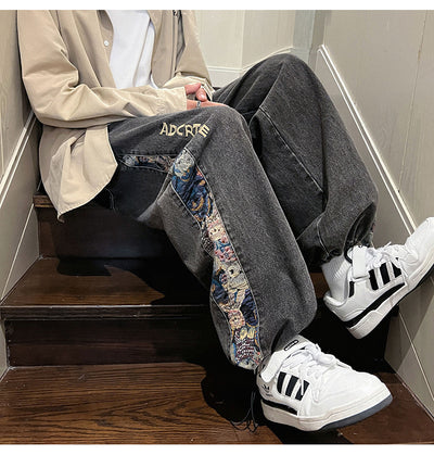Jeans Holgados de Moda Urbana para Hombre - Diseño Parejas Casual Otoño - Image 10