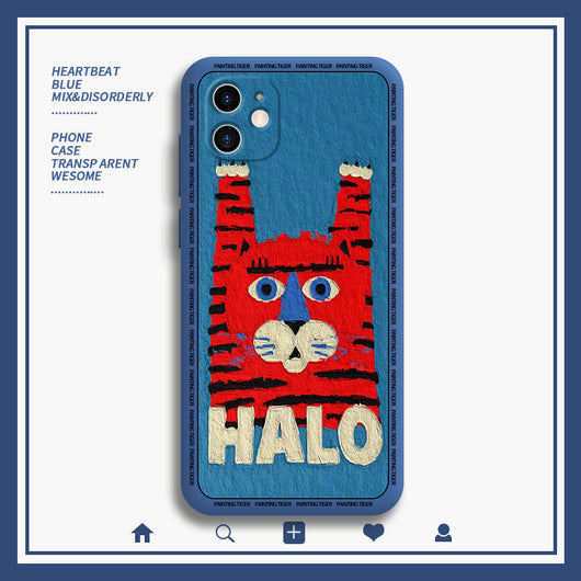 Funda de Silicona Líquida para Pareja - Diseño Hello Tiger Personalizado - Image 8