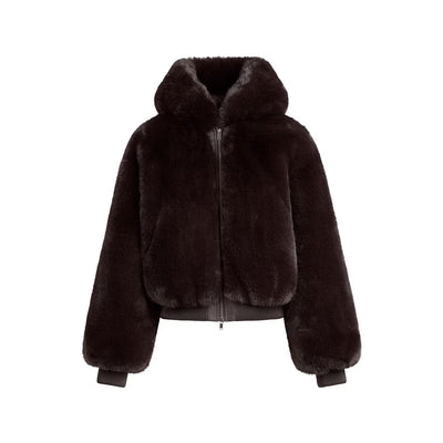 Chaqueta Cálida de Forro Polar con Capucha y Pelo Sintético Ecológico - Image 6