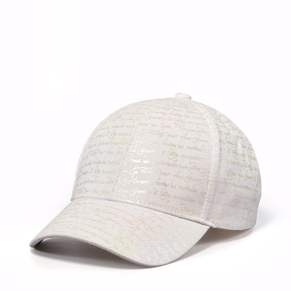 Gorra Coreana Cambio de Color con Visera Curva y Letras