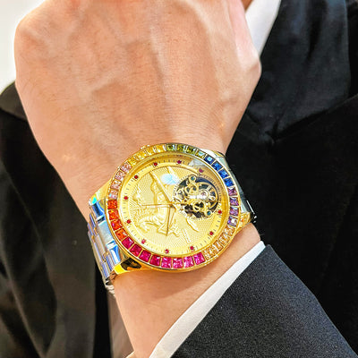 Reloj Mecánico Automático para Hombre con Volante Grande - Image 10