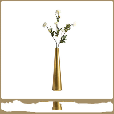 Jarrón Decorativo de Cerámica Dorada de Lujo - Image 4