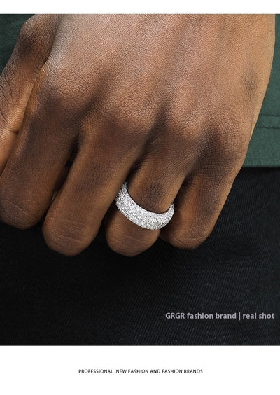 Juego de Anillos de Diamante Hip-hop para Hombre - Diseño Exclusivo - Image 16