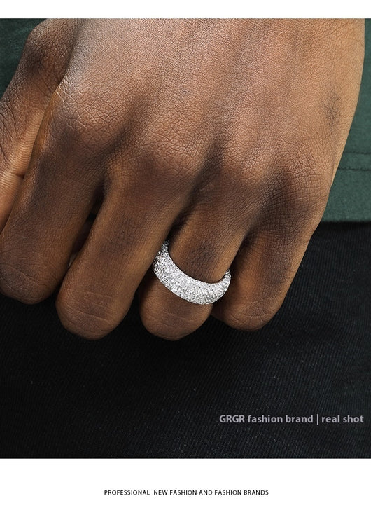 Juego de Anillos de Diamante Hip-hop para Hombre - Diseño Exclusivo - Image 16