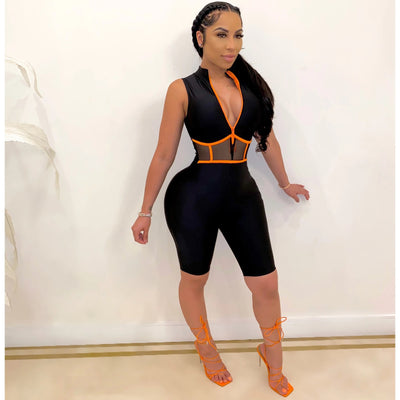 Jumpsuit Sin Mangas de Tela Tejida para Mujer - Image 5