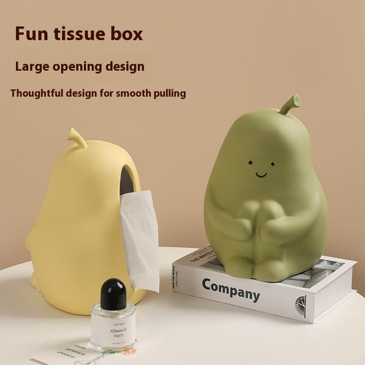 Caja Dispensadora de Servilletas con Diseño de Pera Decorativa - Image 3