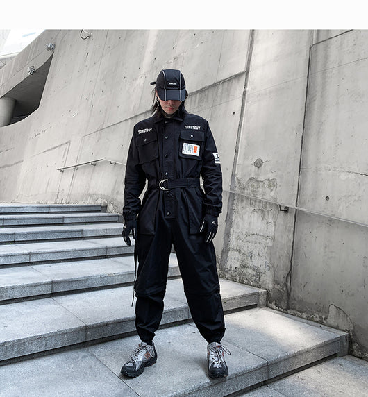 Overol Casual Unisex de Fibra Poliéster Estilo Japonés - Image 8