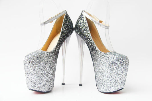 Tacón Stiletto Ultra Alto 19cm con Lentejuelas Degradadas para Fiesta - Image 2