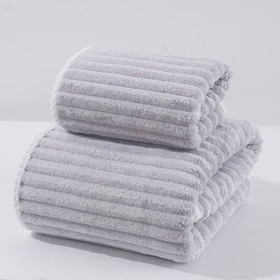 Toalla Facial Extragrande de Terciopelo Coral - Absorbente y Suave - Image 14