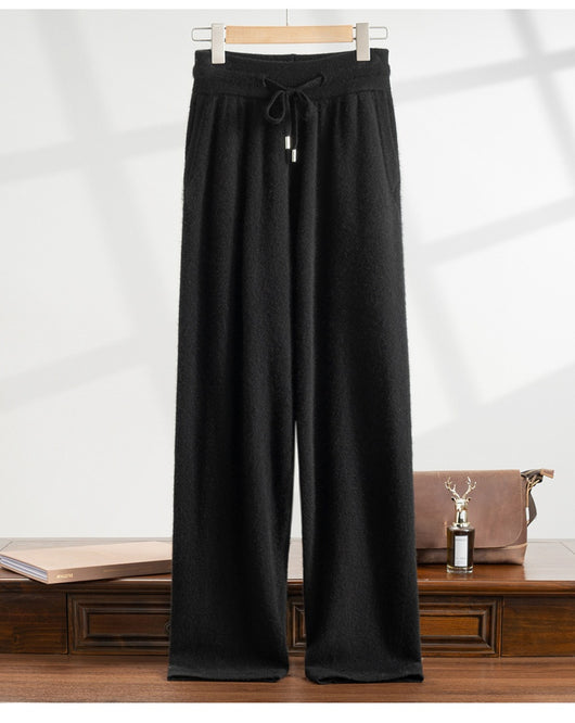 Pantalón de Vestir Elástico Cintura Alta Holgado Pierna Recta - Image 25